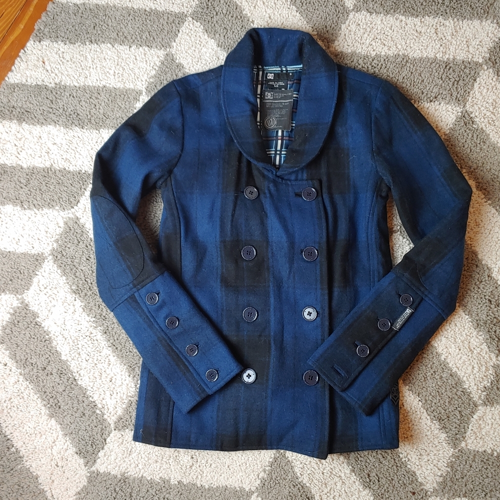 DC Double Breasted Wool Blend PeaCoat